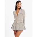 Oakley Brown Plaid Preppy Style Blazer Jacket Rv07